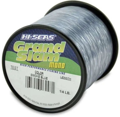 Hi-Seas Grand Slam Mono 1/4 Lb. Spool Smoke Blue 1 Hi-Seas Grand Slam Mono 1/4 Lb. Spool Smoke Blue