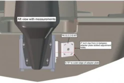 Power Pole Side-Mount Adapter Plate Kit S-2-2 - Starboard - White -Shimano Freshwater Gear Sales power pole pk s 2 2 s wt plate kit 12121.1651375054