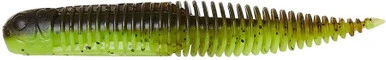 Savage Gear Ned Dragontail Slug - 3in - Green Pumpkin Chartreuse 1 Savage Gear Ned Dragontail Slug - 3in - Green Pumpkin Chartreuse